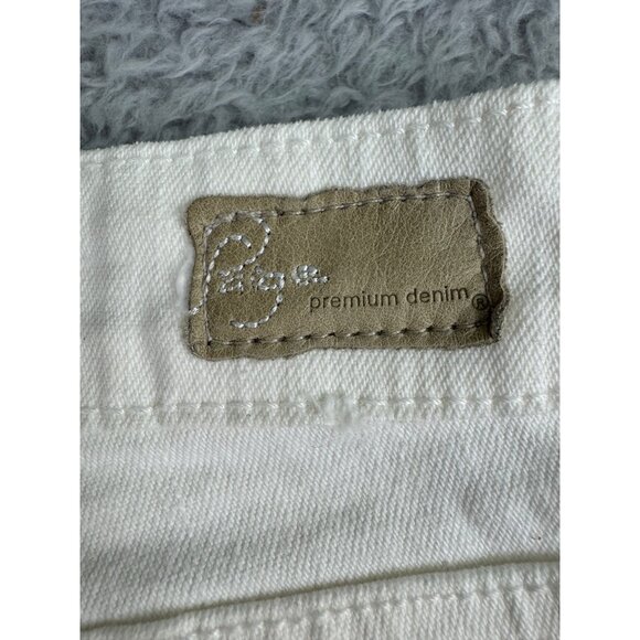 Paige Womens Cream Denim Shorts Size 28 NWT 98% Cotton 2% Spandex Premium Qualit - Picture 6 of 12